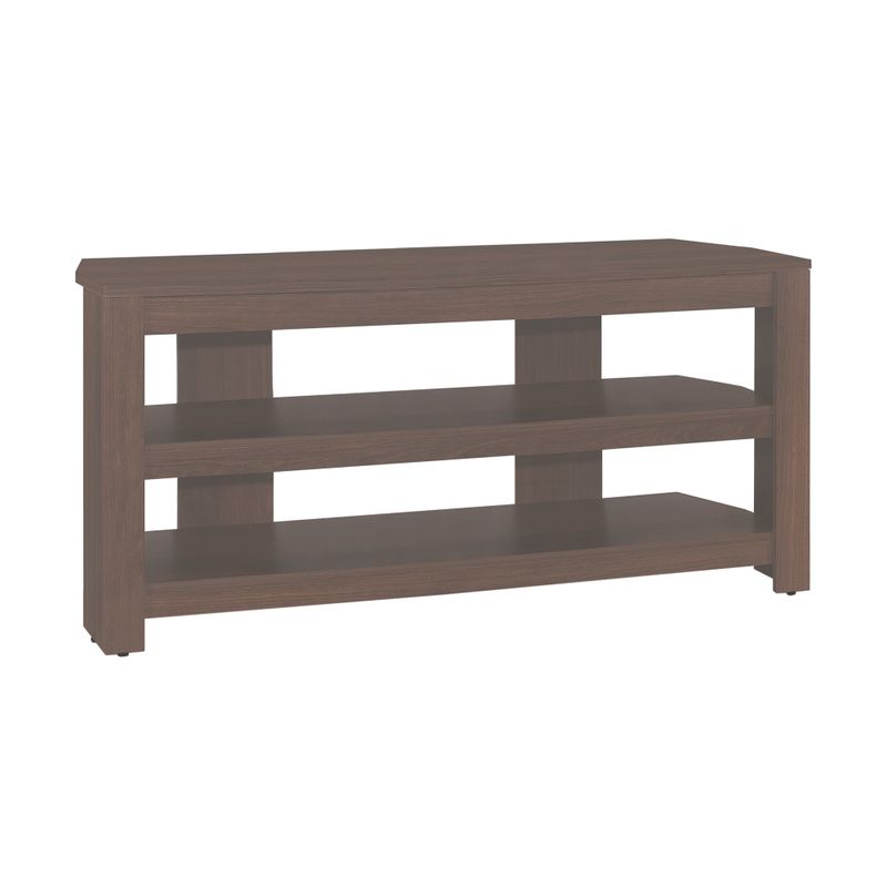 TV Stand/ 42 Inch/ Console/ Media Entertainment Center/ Storage Shelves/ Living Room/ Bedroom/ Laminate/ Brown/ Contemporary/ Modern