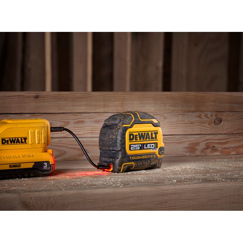 DeWalt - TOUGHSERIES 25ft Lighted Tape Measure