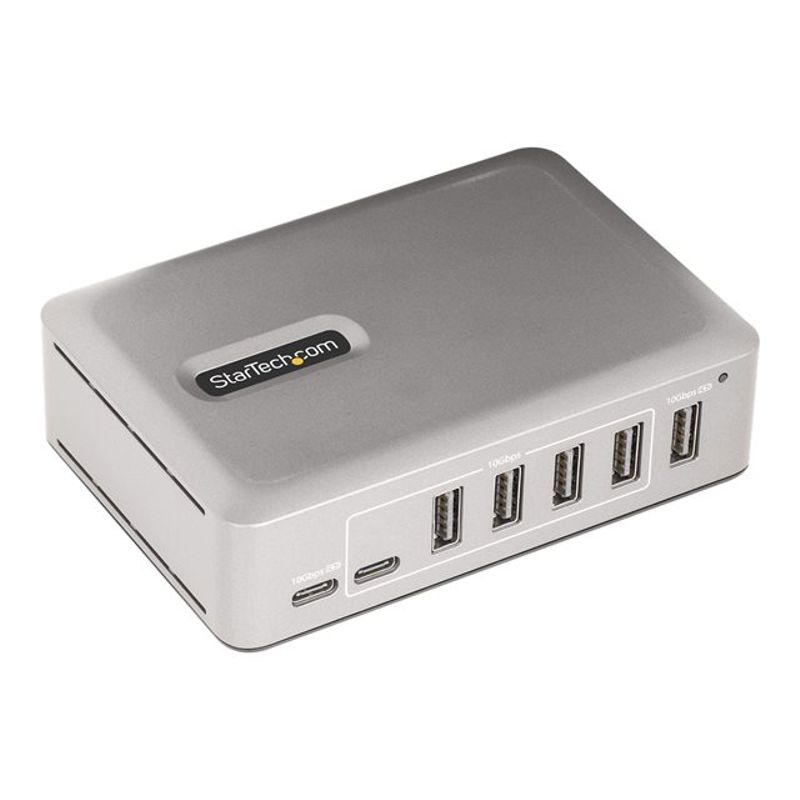 StarTech.com 7-Port USB-C Hub 5x USB-A + 2x USB-C Self-Powered w/ 65W Power Supply USB 3.1 10Gbps Hub w/ BC1.2 Charging Desktop/Laptop USB H