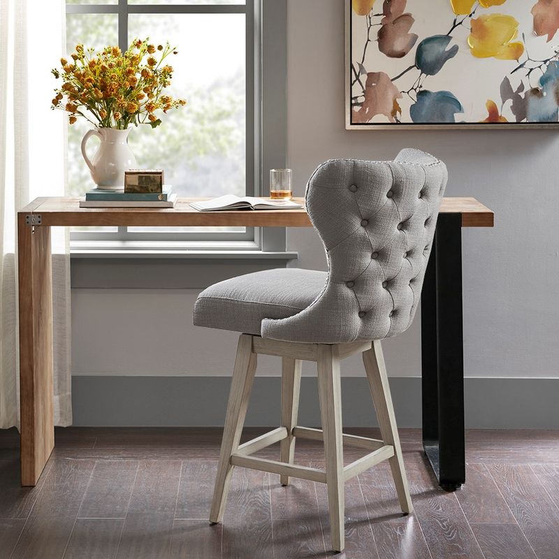 Enzo Grey Swivel Counter Stool