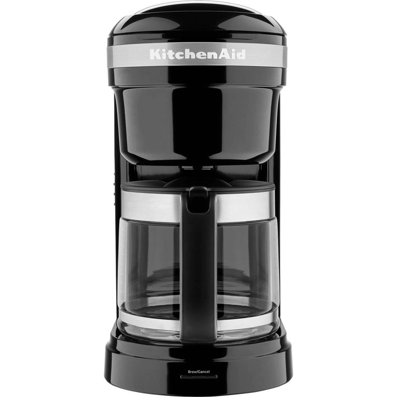 KitchenAid - 12 Cup Drip Coffee Maker with Spiral Showerhead - KCM1208 - Onyx Black