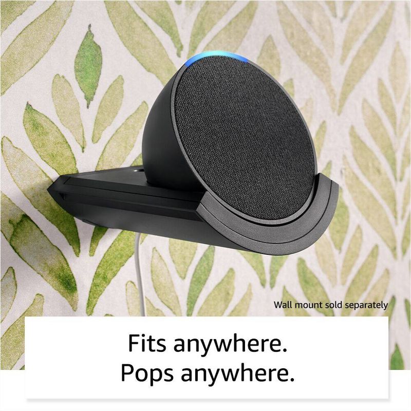 Amazon - Echo Pop (1st Generation) Smart Speaker with Alexa - Lavender Bloom