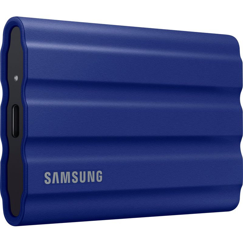 Samsung - T7 Shield 1TB External USB 3.2 Gen 2 Rugged SSD IP65 Water Resistant - Blue