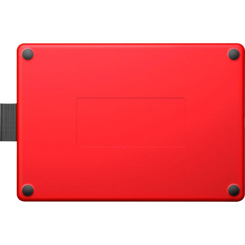One by Wacom Student Drawing Tablet (small) - Works with Chromebook, Mac, PC - Black/Red