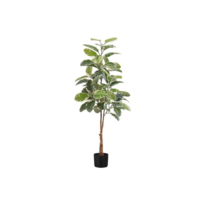 Artificial Plant - 52"H / Indoor Rubber Tree In A 5" Pot