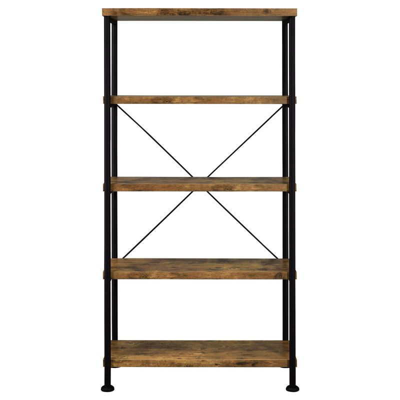 Analiese 4-shelf Bookcase Antique Nutmeg