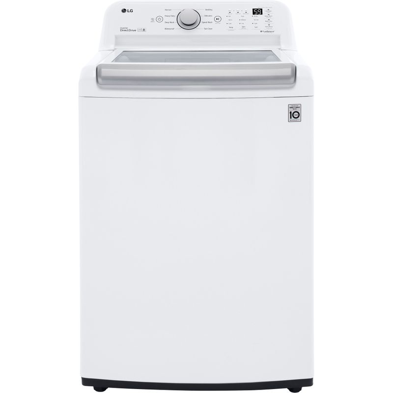 LG - 5.0 Cu. Ft. High-Efficiency Top Load Washer with 6Motion Technology - White