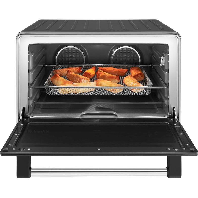 KitchenAid - Dual Convection Countertop Oven with Air Fry and Temperature Probe - KCO224 - Black Matte