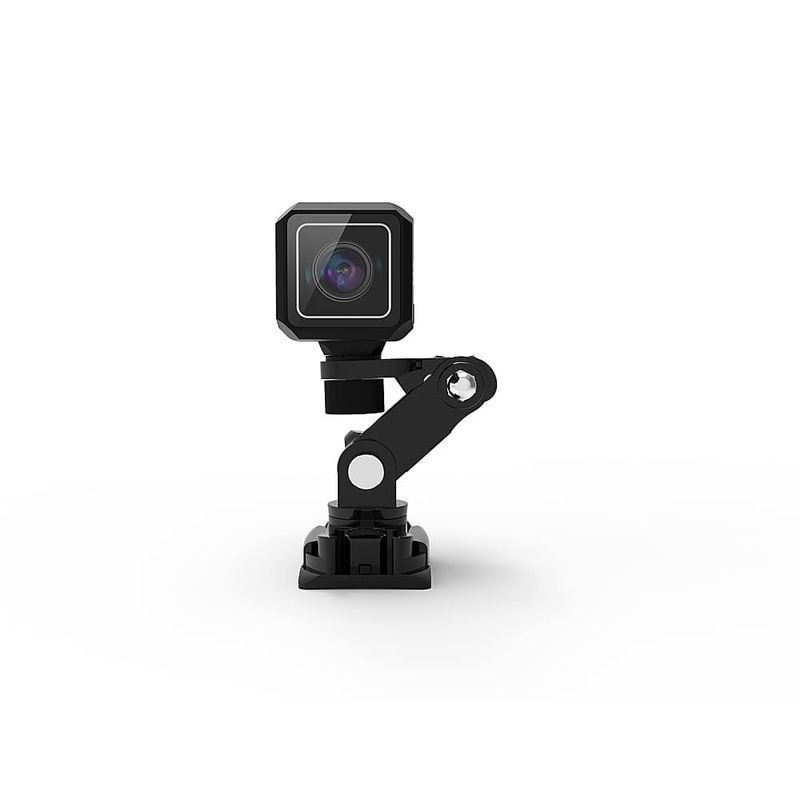 Rexing - A1 Front and Back 1080p Waterproof Action Camera with Wi-Fi - Black