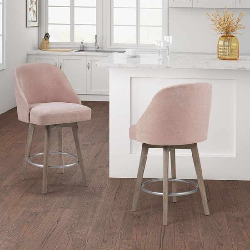 Pink Pearce Counter Stool with Swivel Seat