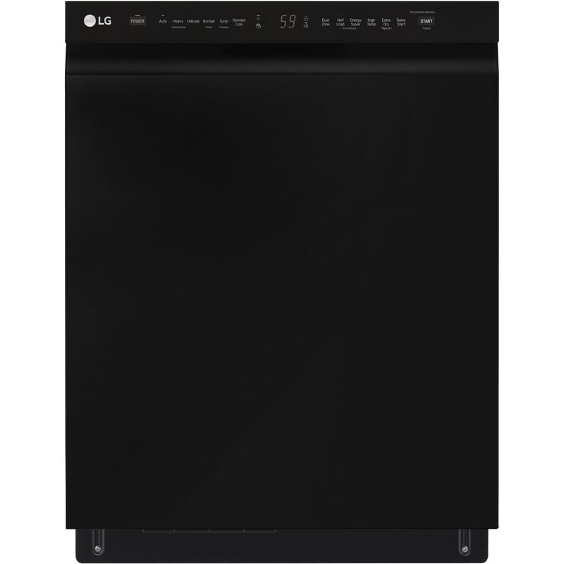 LG Front Control Dishwasher with QuadWash and 3rd Rack in Smooth Black