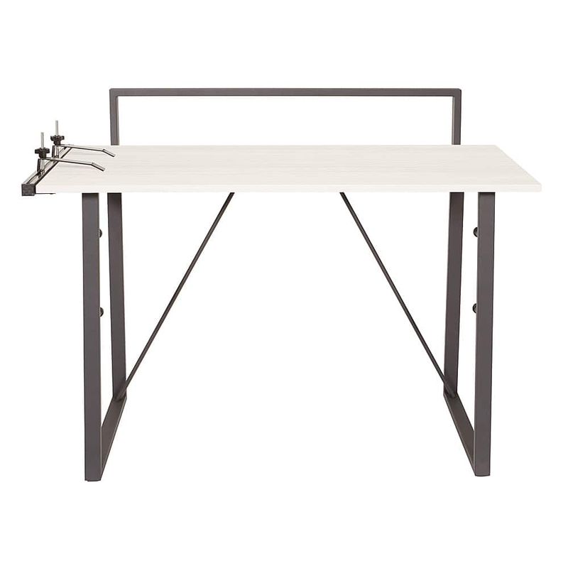 OSP Home Furnishings - Tinker Desk with Accessory Bar - Light Grey