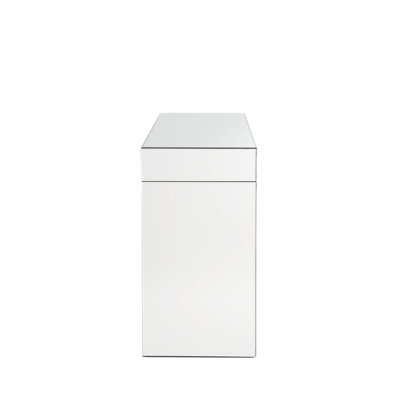 ACME Nysa Vanity Desk, Mirrored & Faux Crystals