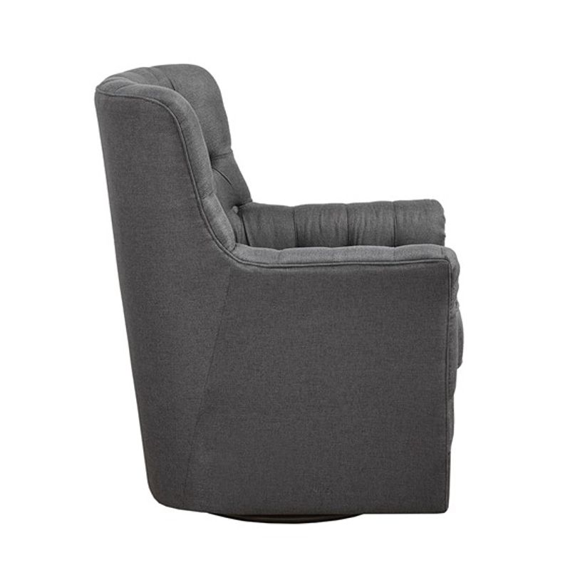 Gray Mathis Swivel Glider Chair