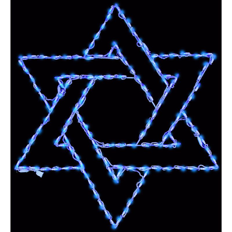 42" LED Star of David 141 Bulbs Hanukkah