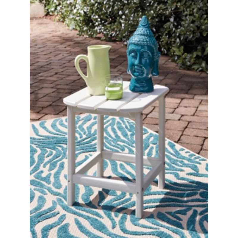 White Sundown Treasure Rectangular End Table