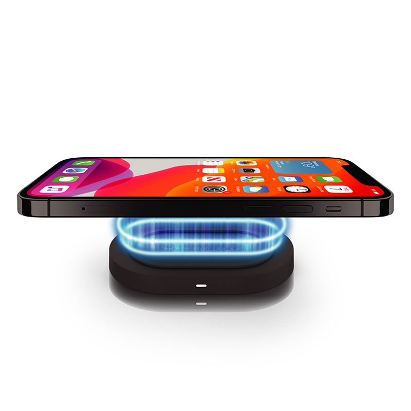 Monster - DNA One Portable Wireless Speaker w/ Qi Wireless Charger Black