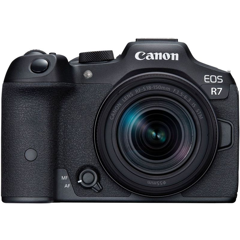 Canon - EOS R7 Mirrorless Camera with RF-S18-150mm f/3.5-6.3 IS STM Lens - Black
