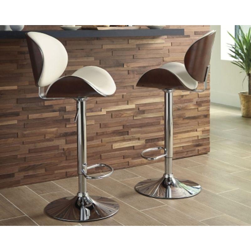Bone Bellatier Tall Upholstered Swivel Barstool(1/CN)
