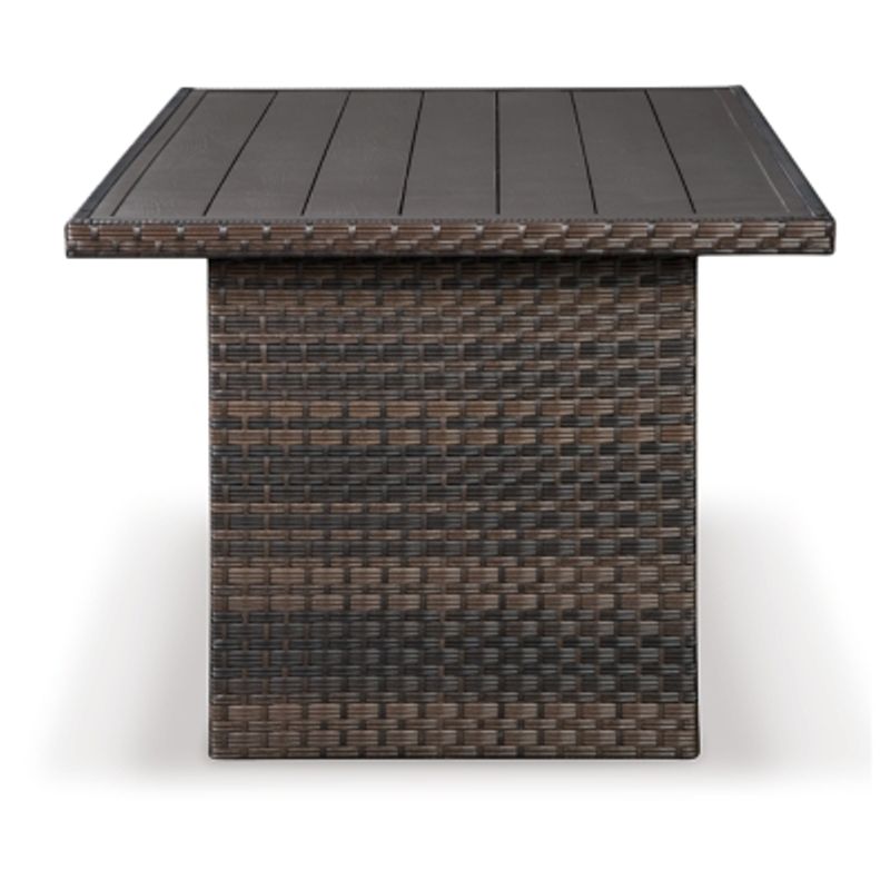 Dark Brown/Beige Easy Isle Rectangular Multi-Use Table