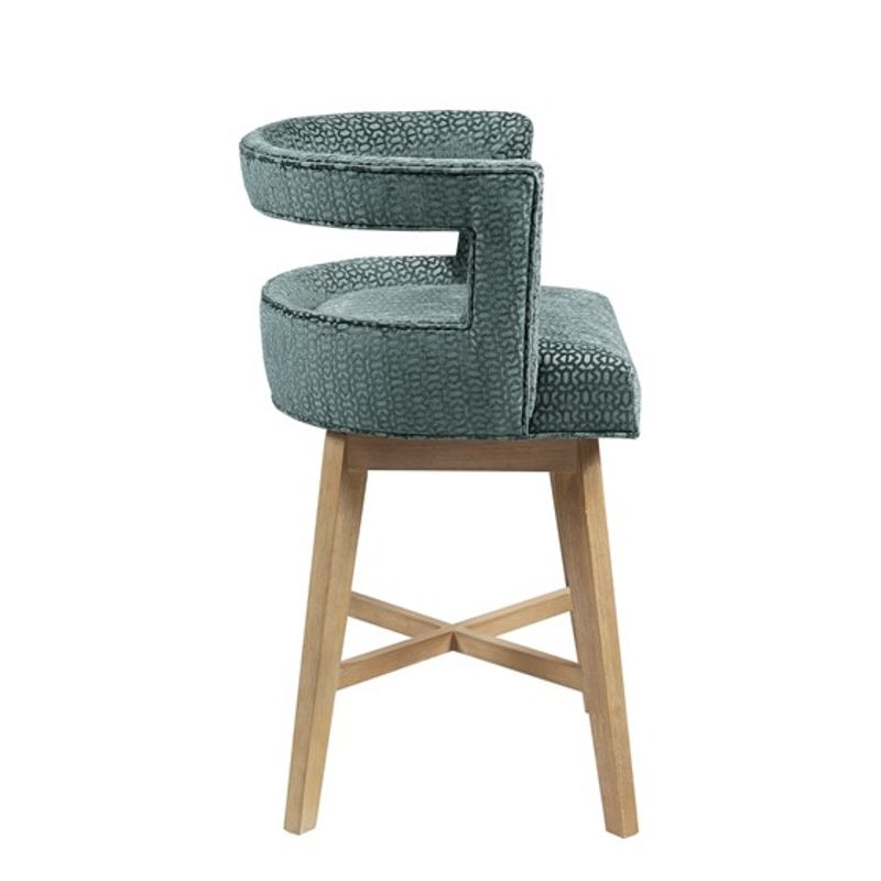 Grey Glenwood Swivel Counter Stool