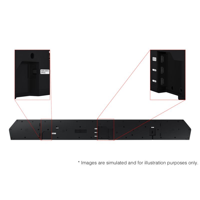 Samsung - Q-Series 11.1.4 Channel Q990D Soundbar + Rear Speakers