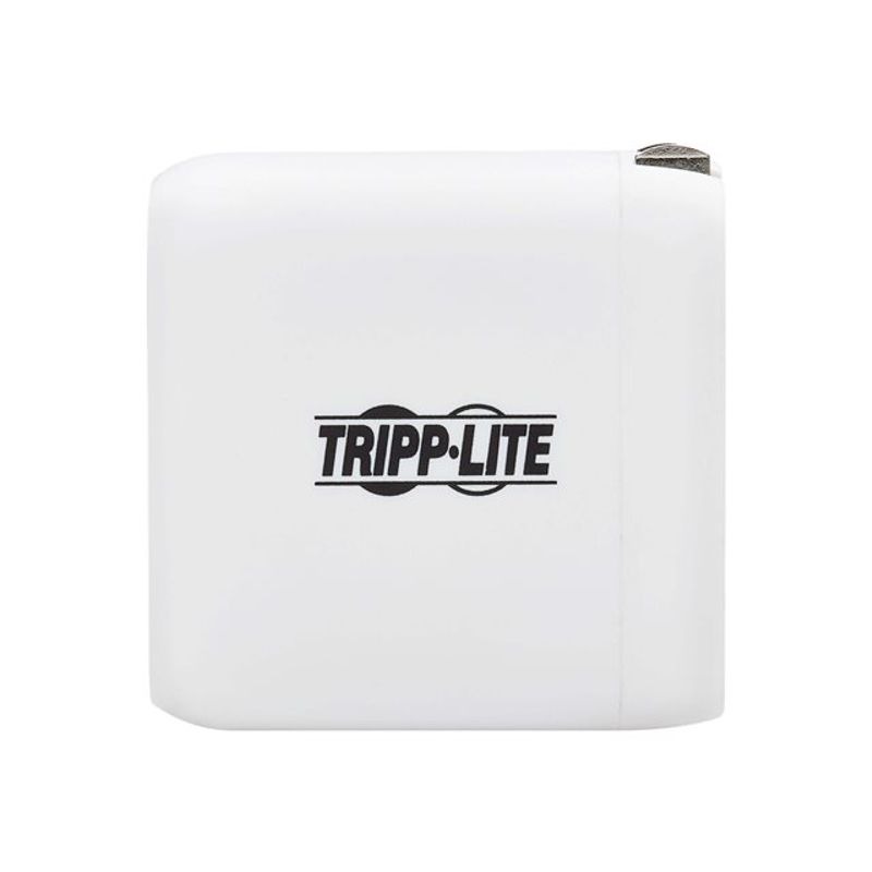 Tripp Lite USB C Wall Charger Dual-Port Compact - GaN Technology 40W PD Charging (20W+20W or 30W) White power adapter - 2 x USB-C - 40 Watt