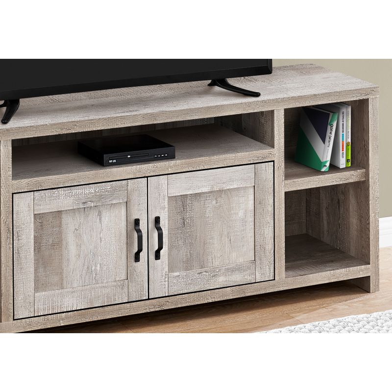 TV Stand/ 60 Inch/ Console/ Media Entertainment Center/ Storage Cabinet/ Living Room/ Bedroom/ Laminate/ Beige/ Transitional