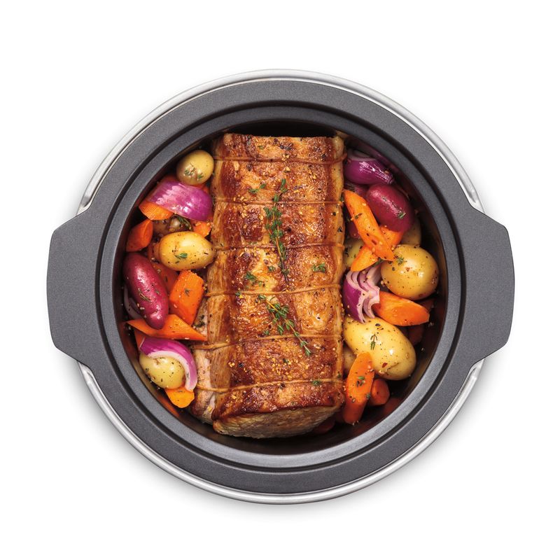 Hamilton Beach - 10qt Sear & Cook Stockpot Slow Cooker Silver