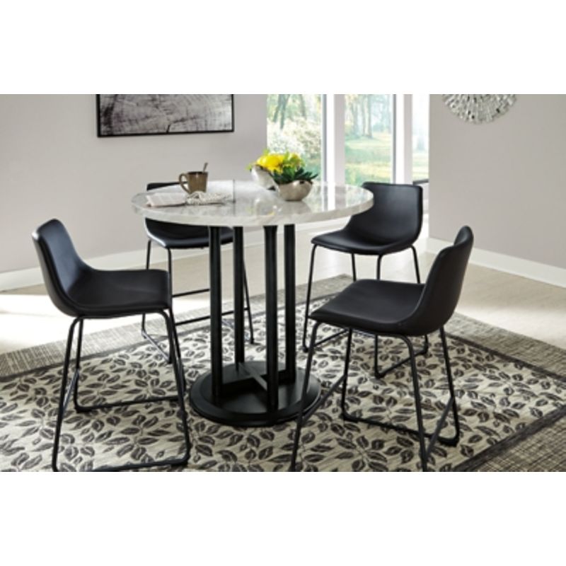 Two-tone Centiar Round Dining Room Counter Table