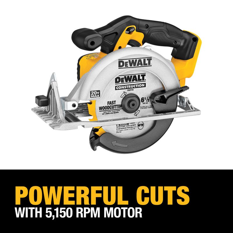 DeWalt - 20V MAX 6.5 Circular Saw - Tool Only