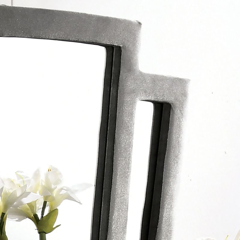 Transitional Mirror in Gray