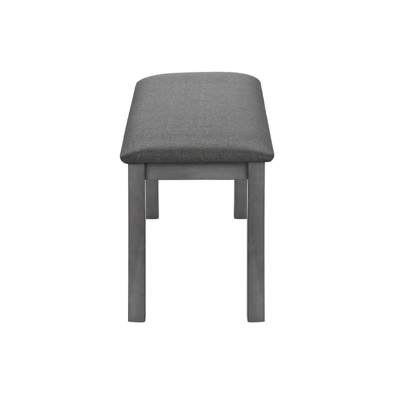 Bench - 42"L / Washed Grey / Dark Grey Fabric