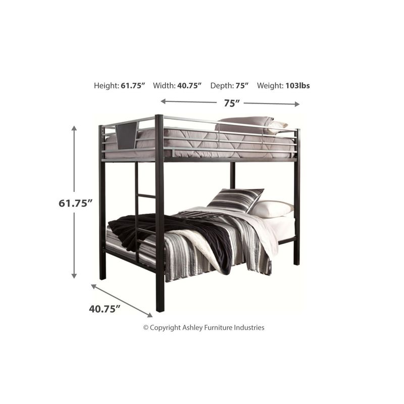 Dinsmore Twin/Twin Bunk Bed w/Ladder