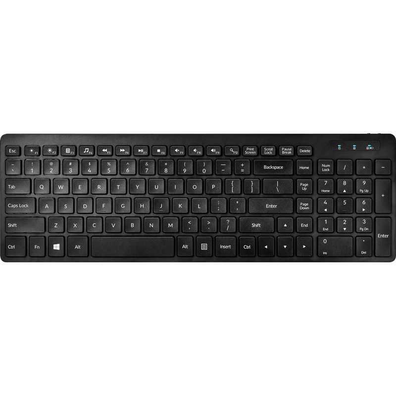 Insignia&trade; - Full-size Bluetooth Scissor Switch Keyboard - Black
