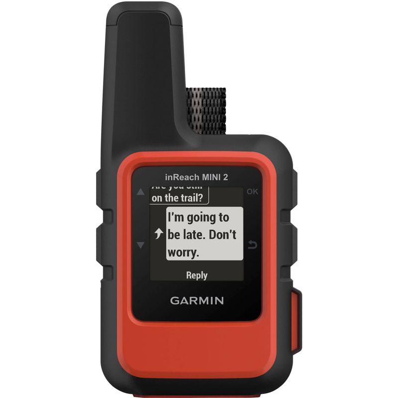 Garmin - inReach Mini 2 Compact Satellite Communicator 1.3" GPS with Built-In Bluetooth - Flame Red
