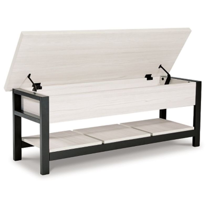 White Rhyson Storage Bench