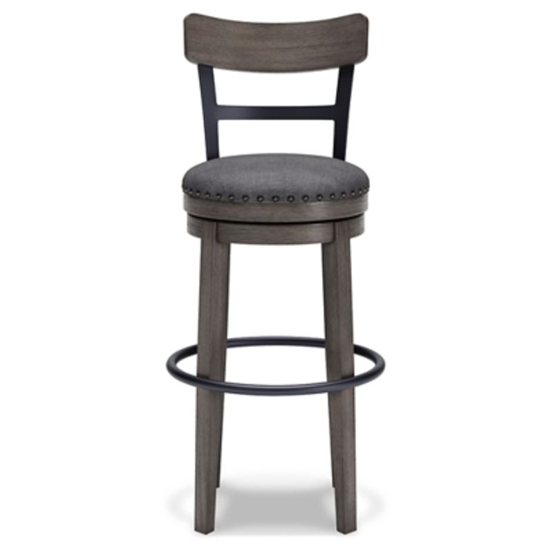 Gray Caitbrook Tall Upholstered Swivel Barstool(1/CN)