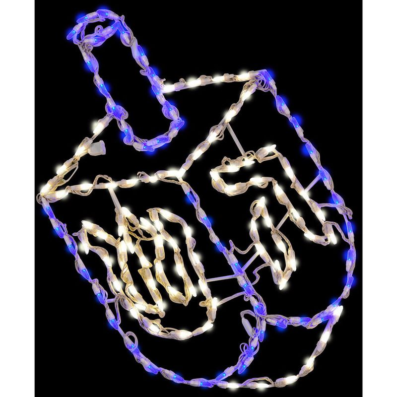 32"H LED Dreidel 128 Bulbs Hanukkah