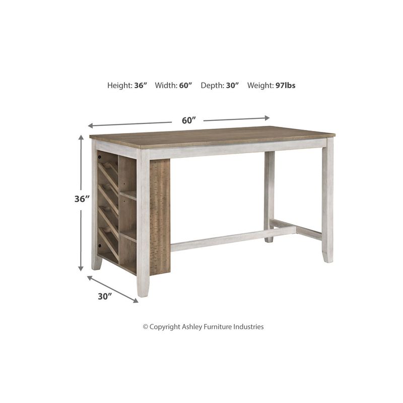 Skempton Rectangular Counter Table w/Storage