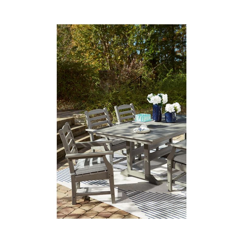 Visola Rectangular Dining Table w/Umbrella Option