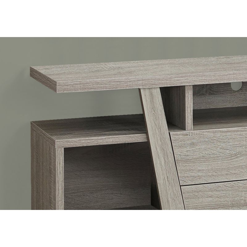 TV Stand/ 60 Inch/ Console/ Media Entertainment Center/ Storage Drawers/ Living Room/ Bedroom/ Laminate/ Brown/ Contemporary/ Modern