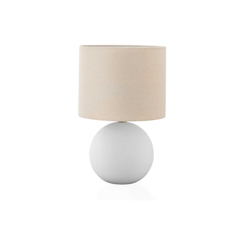 Lighting - 16"H Table Lamp Cream Ceramic / Cream Shade