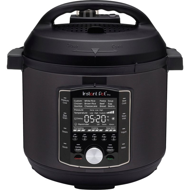 Instant Pot - 8Qt Pro Electric Pressure Cooker - Black