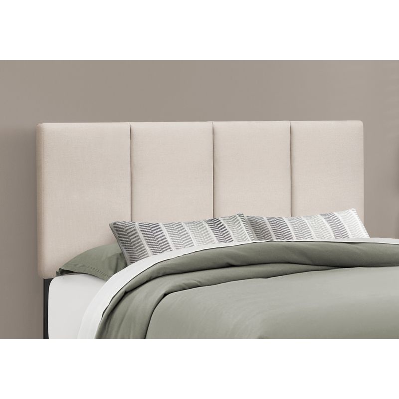 Bed - Queen Size / Beige Linen