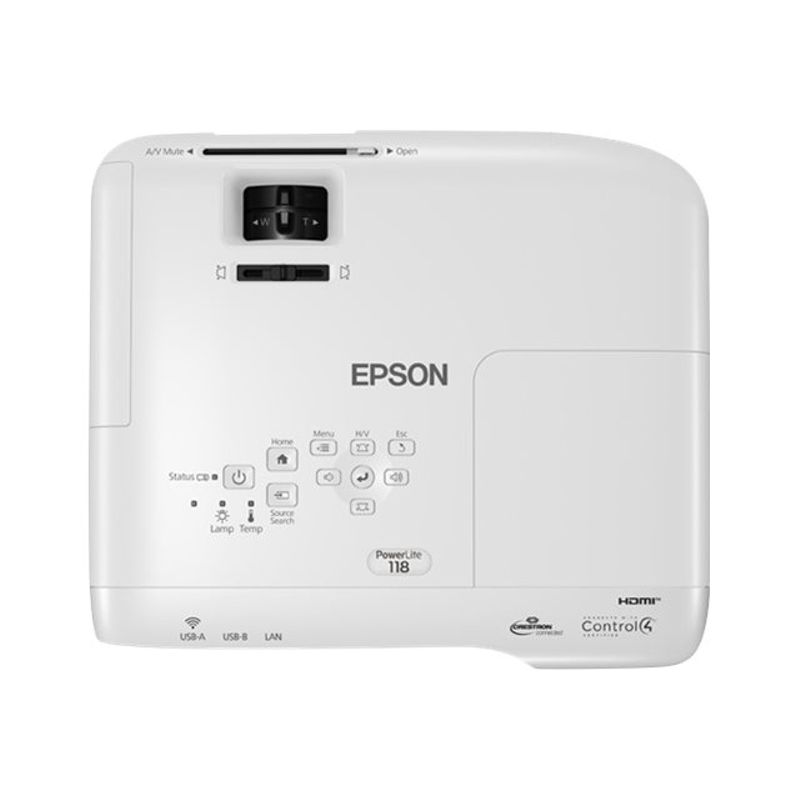 Epson PowerLite 118 - 3LCD projector - portable - LAN