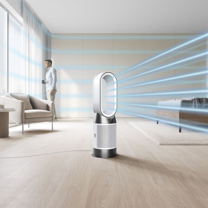 Dyson - Purifier Hot+Cool Gen1 HP10 Purifying Fan White/Silver