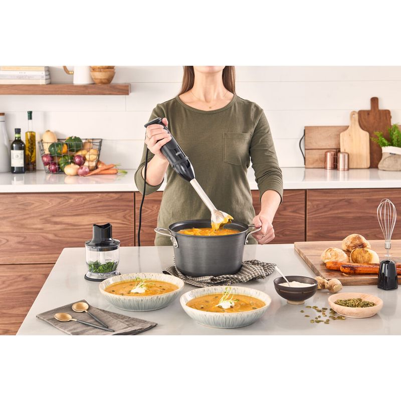 Braun - MultiQuick 5 Vario Hand Blender with 21 Speeds, Whisk, and 1.5-Cup Chopper