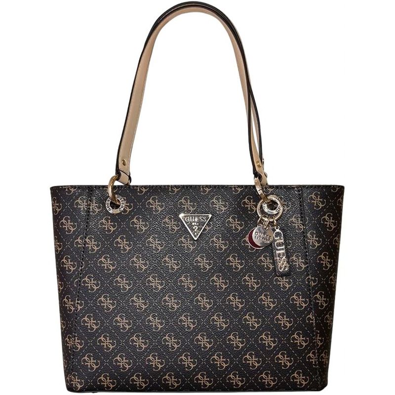 Guess Noelle Tote Bag (Small, Brown Logo)