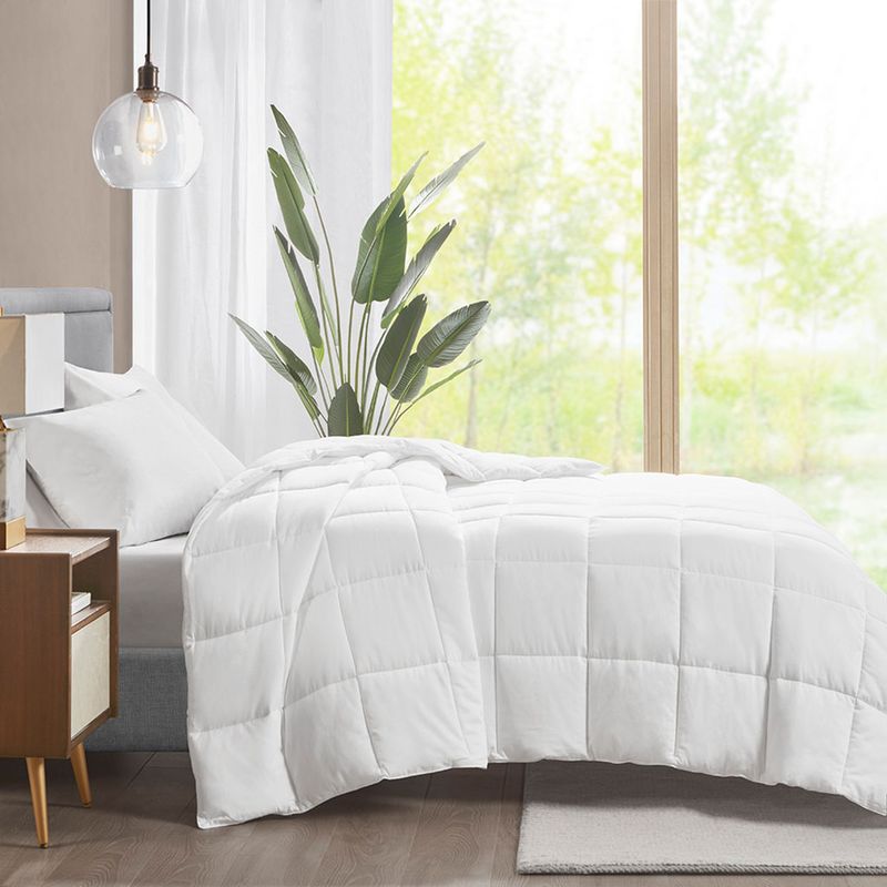 White Warmer Cotton Down Alternative Featherless Comforter Full/Queen